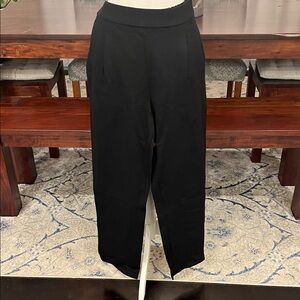 Ann Taylor Black Tailored High-Waist Trousers